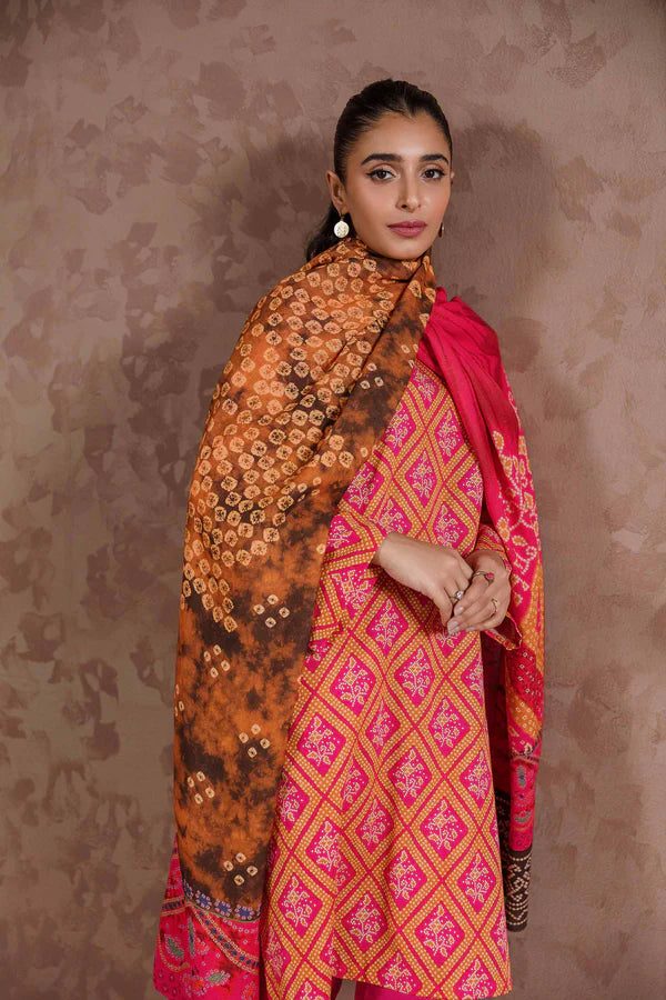 Nishat | 3 Piece Unstitched Printed Khaddar Suit | 42303107