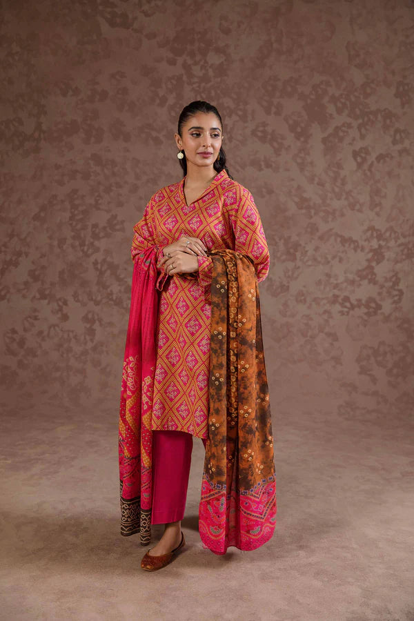 Nishat | 3 Piece Unstitched Printed Khaddar Suit | 42303107