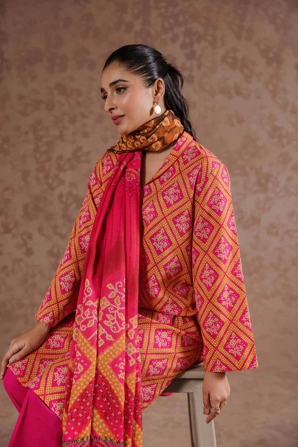Nishat | 3 Piece Unstitched Printed Khaddar Suit | 42303107
