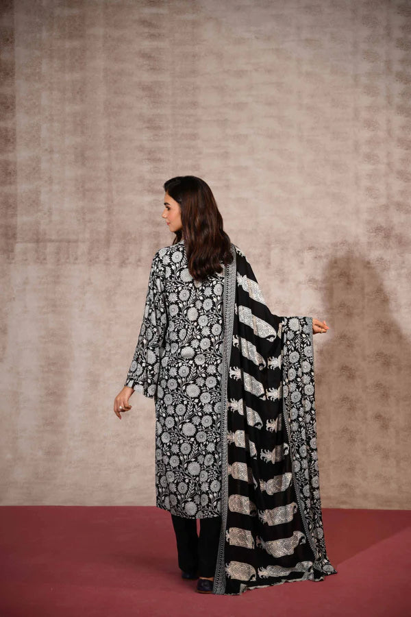 Nishat | 3 Piece Unstitched Printed Linen Suit | 42303190