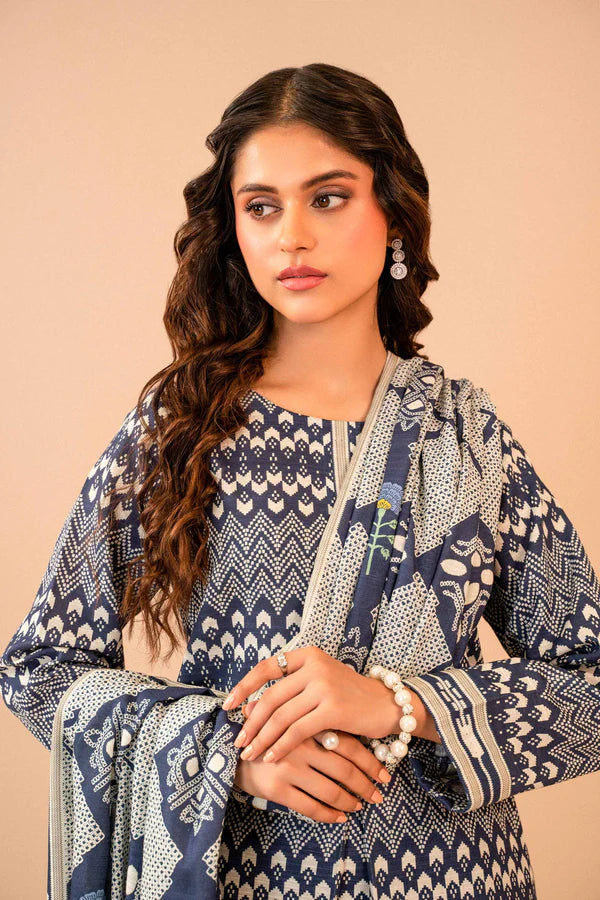 Nishat | 3 Piece Unstitched Printed Khaddar Suit | 42303275