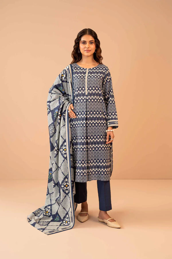 Nishat | 3 Piece Unstitched Printed Khaddar Suit | 42303275