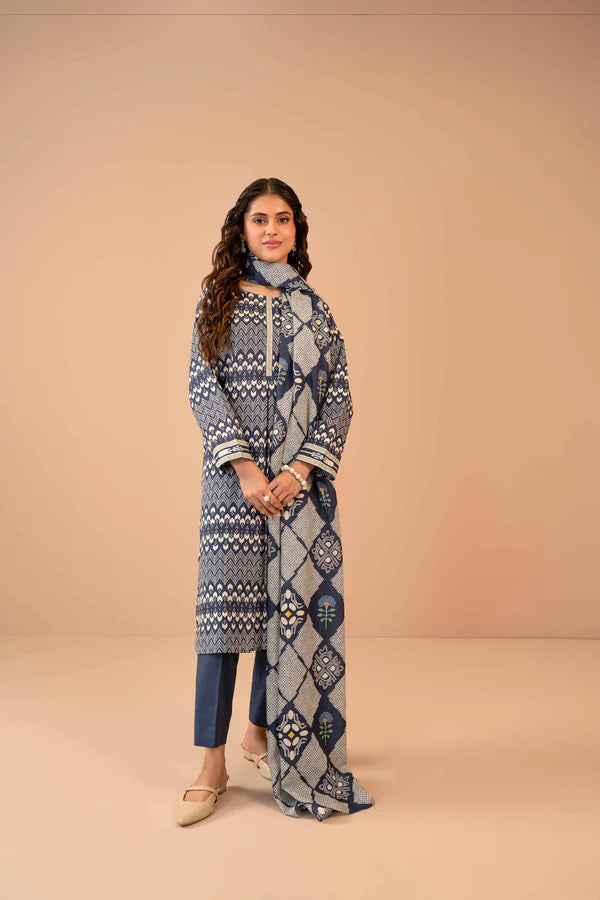 Nishat | 3 Piece Unstitched Printed Khaddar Suit | 42303275