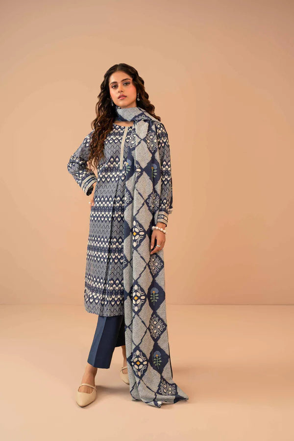 Nishat | 3 Piece Unstitched Printed Khaddar Suit | 42303275