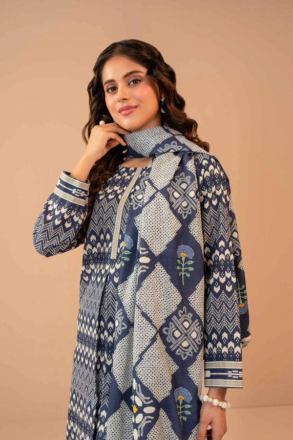 Nishat | 3 Piece Unstitched Printed Khaddar Suit | 42303275