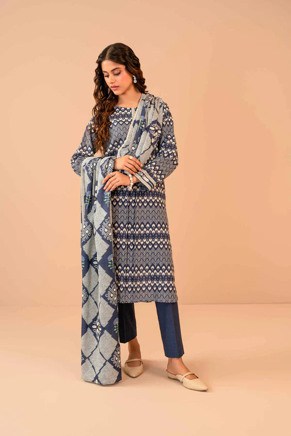 Nishat | 3 Piece Unstitched Printed Khaddar Suit | 42303275