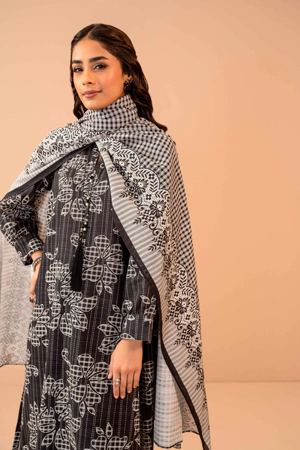 Nishat | 3 Piece Unstitched Printed Khaddar Suit | 42303279