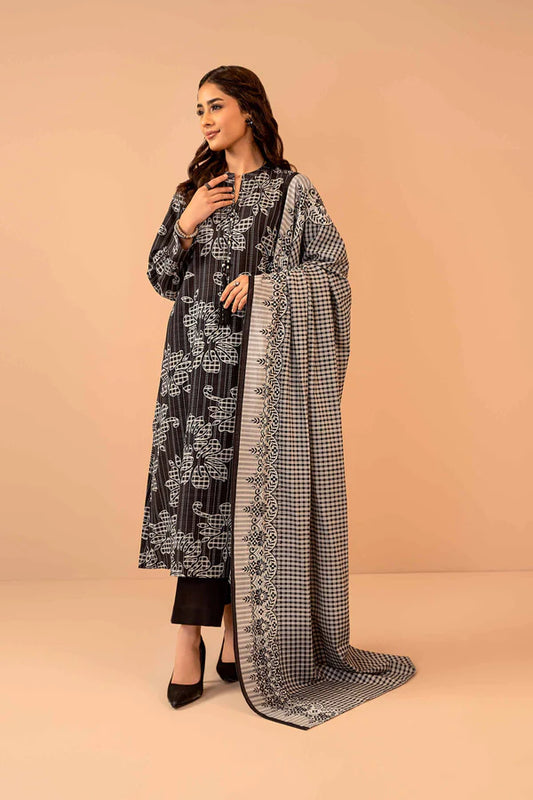 Nishat | 3 Piece Unstitched Printed Khaddar Suit | 42303279