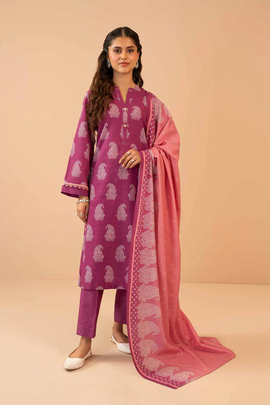 Nishat | 3 Piece Unstitched Printed Khaddar Suit | 42303284