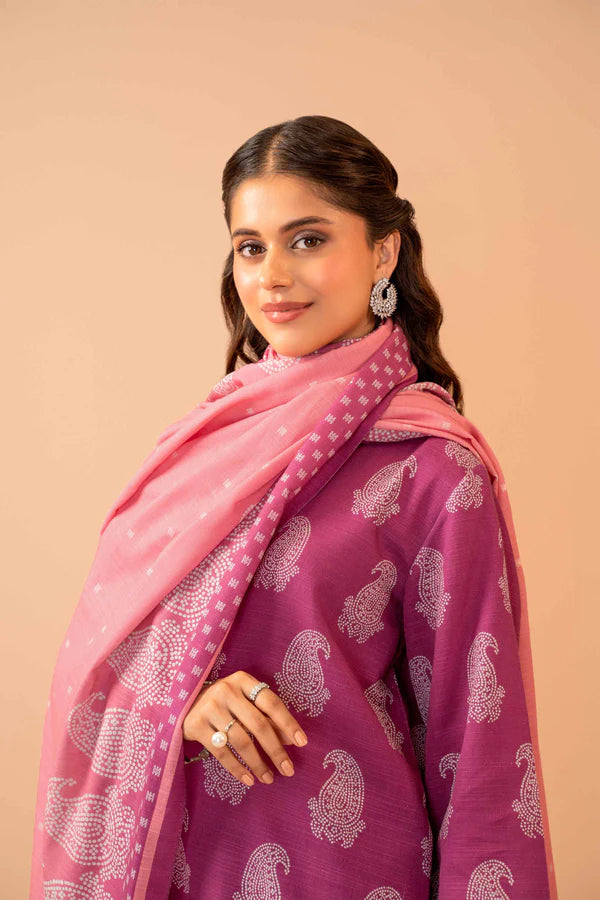 Nishat | 3 Piece Unstitched Printed Khaddar Suit | 42303284
