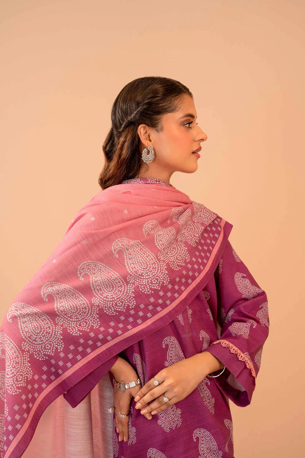 Nishat | 3 Piece Unstitched Printed Khaddar Suit | 42303284