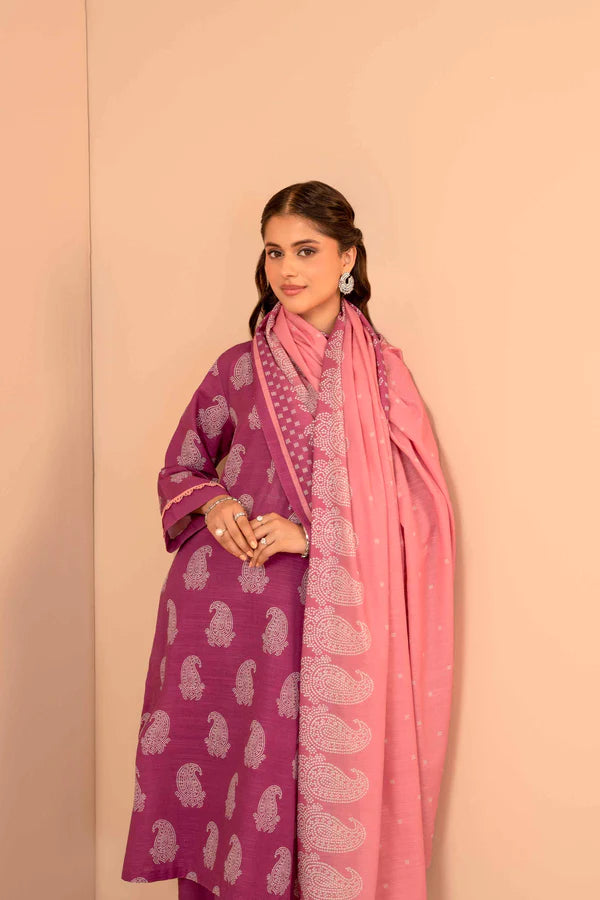 Nishat | 3 Piece Unstitched Printed Khaddar Suit | 42303284