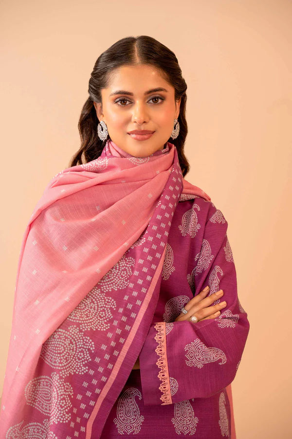 Nishat | 3 Piece Unstitched Printed Khaddar Suit | 42303284