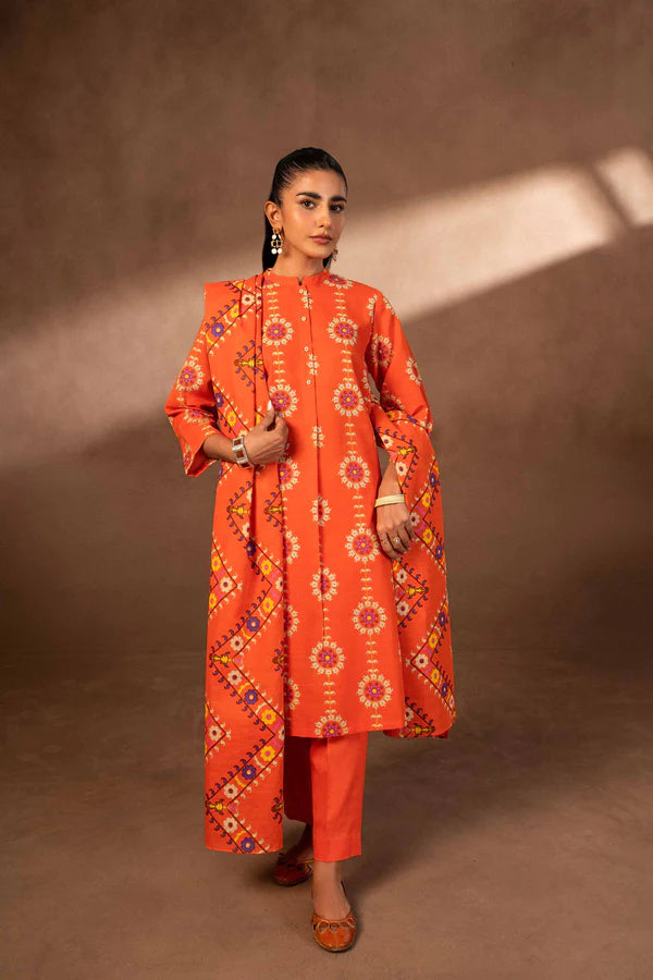Nishat | 3 Piece Unstitched Printed Khaddar Suit | 42306479