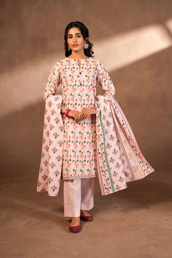 Nishat | 3 Piece Unstitched Printed Khaddar Suit | 42306482