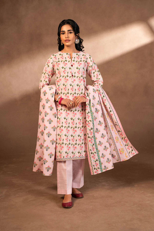 Nishat | 3 Piece Unstitched Printed Khaddar Suit | 42306482