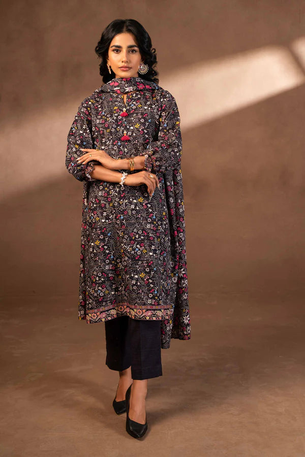 Nishat | 3 Piece Unstitched Printed Khaddar Suit | 42306486