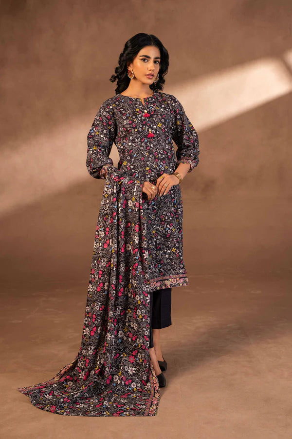 Nishat | 3 Piece Unstitched Printed Khaddar Suit | 42306486