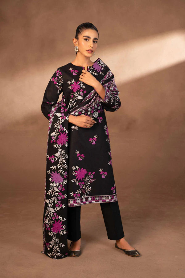 Nishat | 3 Piece Unstitched Printed Khaddar Suit | 42306488
