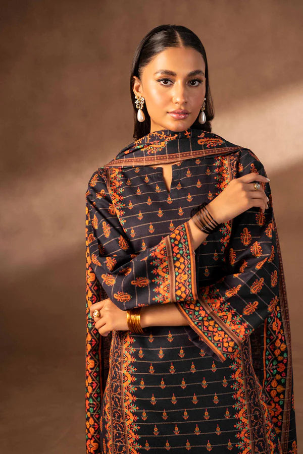 Nishat | 3 Piece Unstitched Printed Khaddar Suit | 42306496