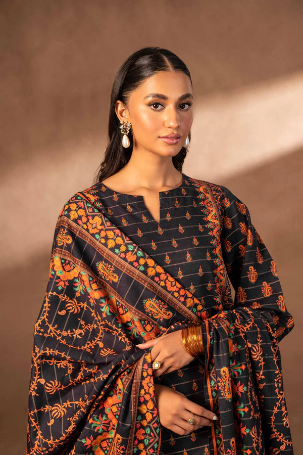 Nishat | 3 Piece Unstitched Printed Khaddar Suit | 42306496