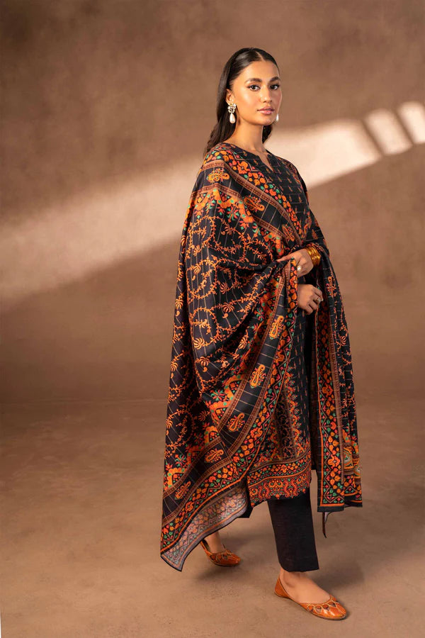 Nishat | 3 Piece Unstitched Printed Khaddar Suit | 42306496
