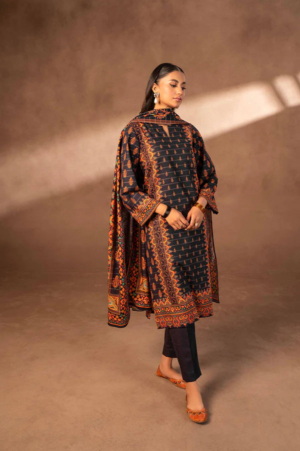 Nishat | 3 Piece Unstitched Printed Khaddar Suit | 42306496