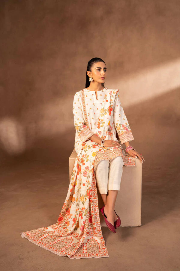 Nishat | 3 Piece Unstitched Printed Khaddar Suit | 42306500