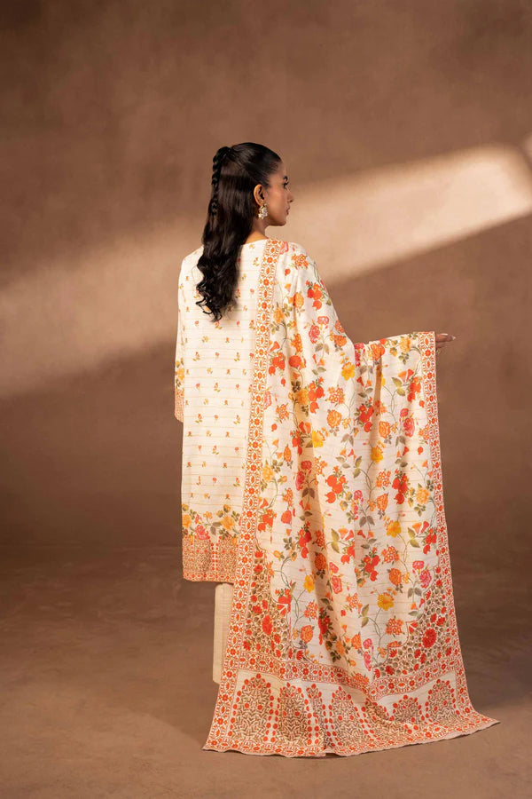 Nishat | 3 Piece Unstitched Printed Khaddar Suit | 42306500