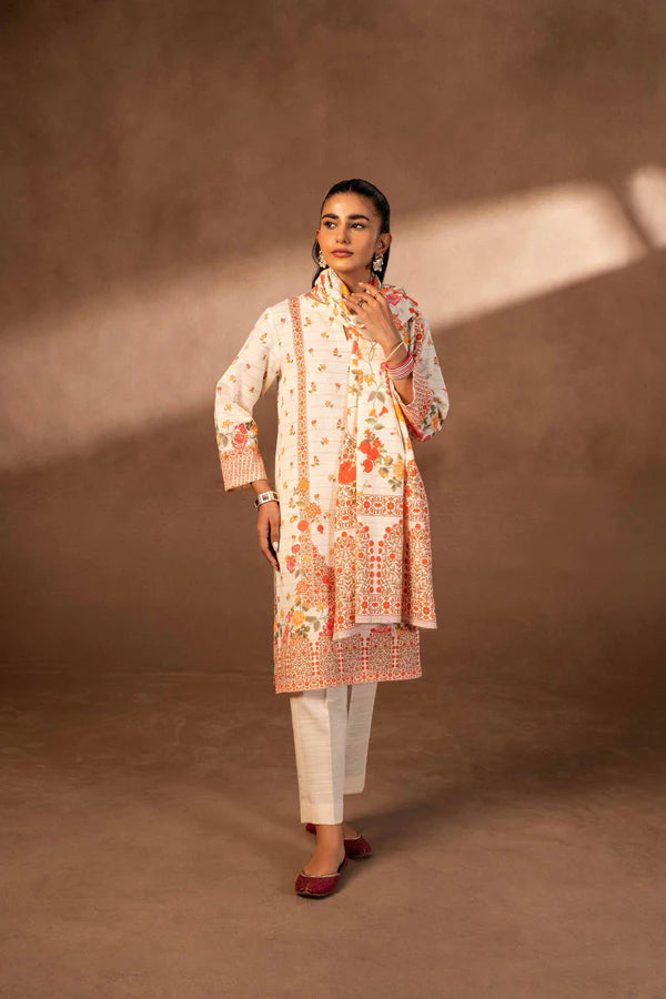 Nishat | 3 Piece Unstitched Printed Khaddar Suit | 42306500