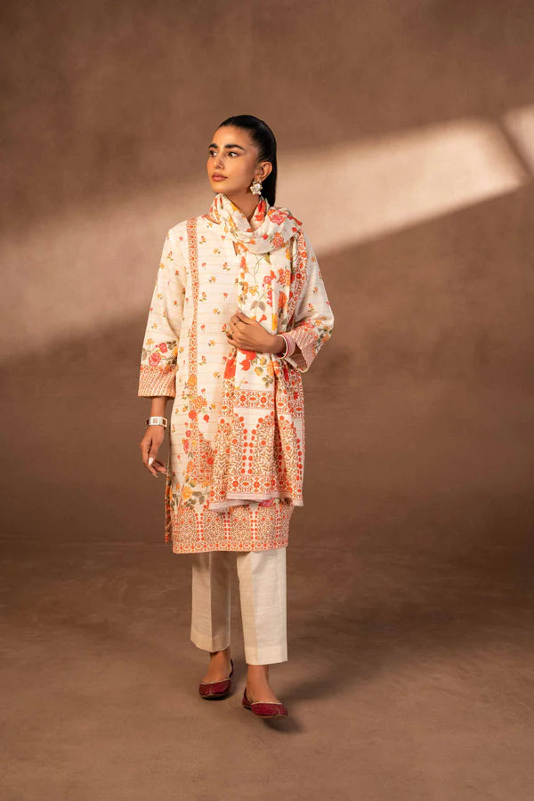 Nishat | 3 Piece Unstitched Printed Khaddar Suit | 42306500