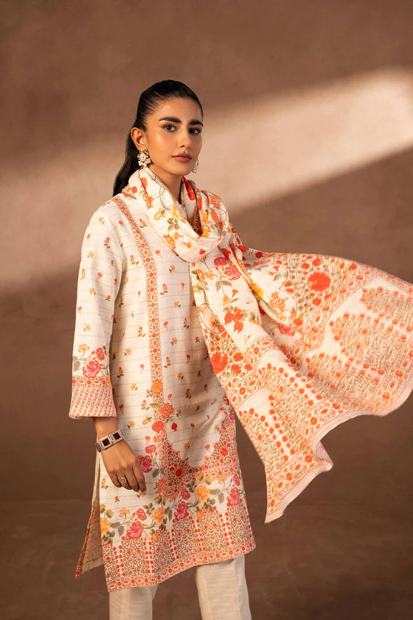 Nishat | 3 Piece Unstitched Printed Khaddar Suit | 42306500