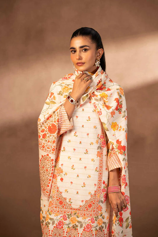 Nishat | 3 Piece Unstitched Printed Khaddar Suit | 42306500