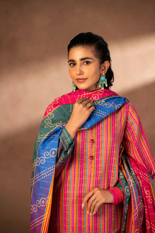 Nishat | 3 Piece Unstitched Printed Khaddar Suit | 42306501