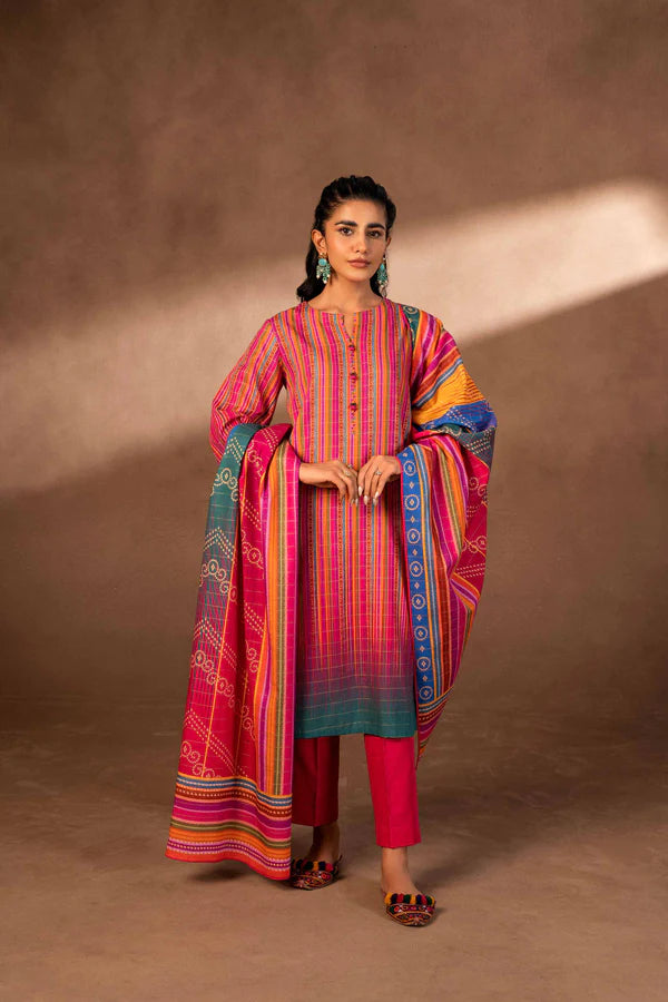 Nishat | 3 Piece Unstitched Printed Khaddar Suit | 42306501