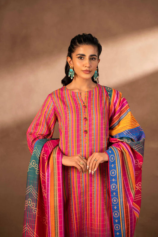 Nishat | 3 Piece Unstitched Printed Khaddar Suit | 42306501