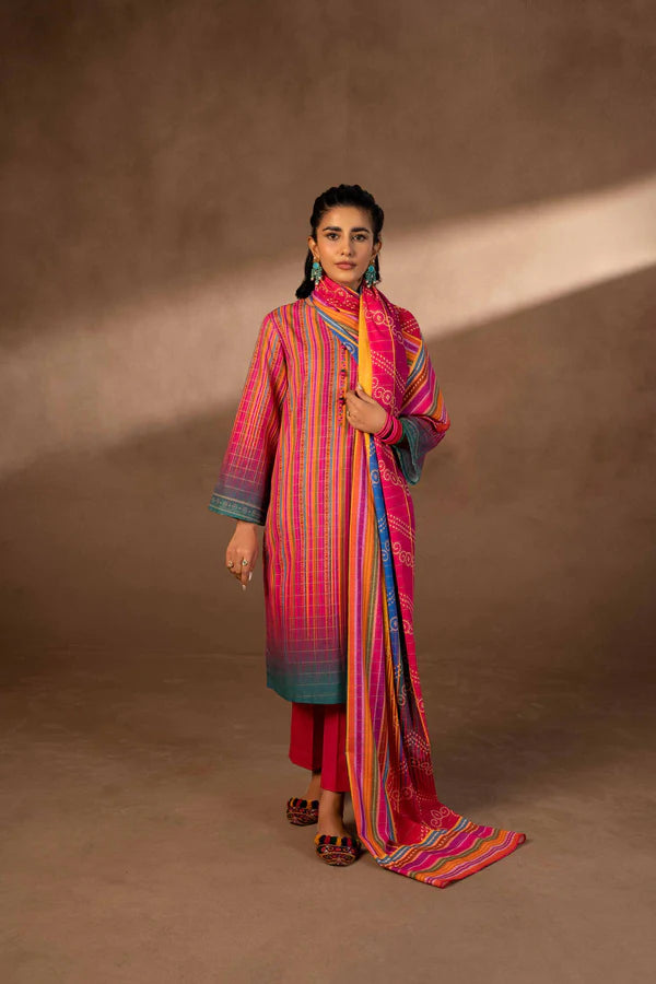 Nishat | 3 Piece Unstitched Printed Khaddar Suit | 42306501