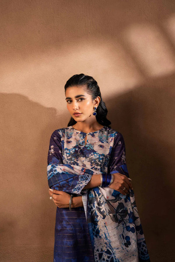 Nishat | 3 Piece Unstitched Printed Khaddar Suit | 42306504
