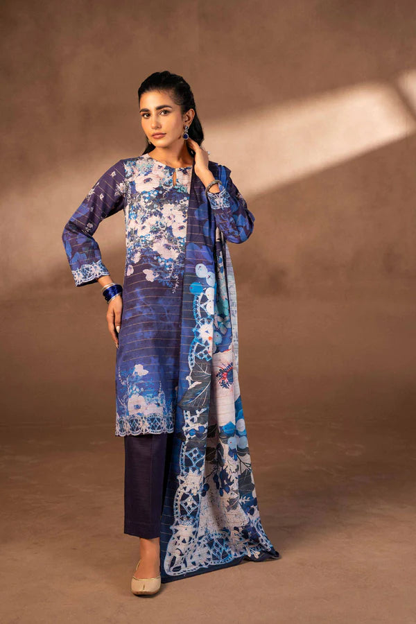 Nishat | 3 Piece Unstitched Printed Khaddar Suit | 42306504