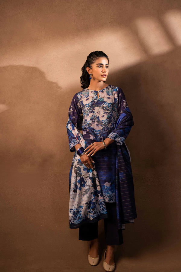 Nishat | 3 Piece Unstitched Printed Khaddar Suit | 42306504
