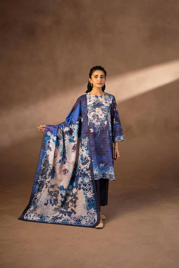 Nishat | 3 Piece Unstitched Printed Khaddar Suit | 42306504