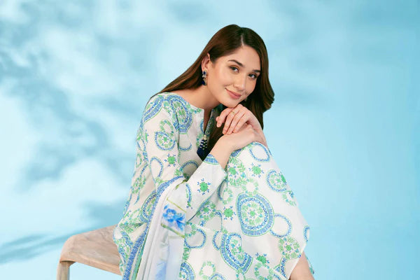 NISHAT | 2 PIECE UNSTITCHED PRINTED LAWN SUIT