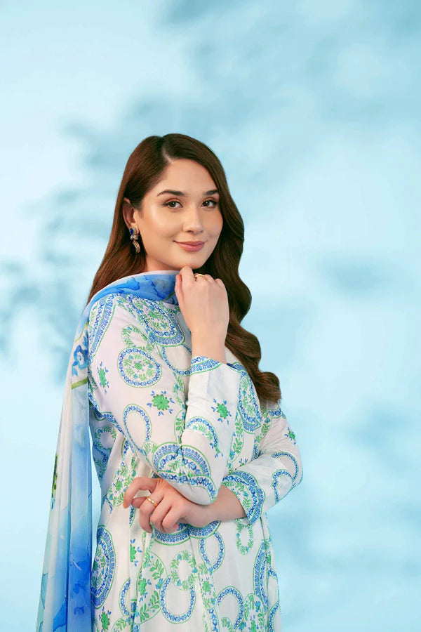 NISHAT | 2 PIECE UNSTITCHED PRINTED LAWN SUIT