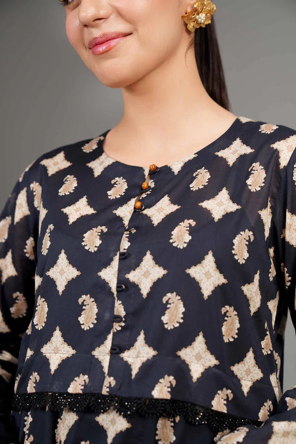 NISHAT | 2 PIECE UNSTITCHED PRINTED LAWN SUIT