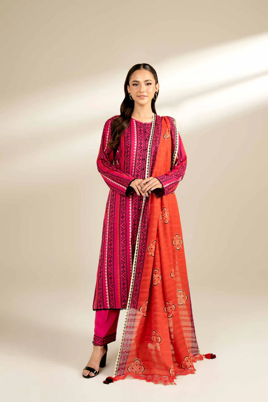 NISHAT | 2 PIECE UNSTITCHED PRINTED LAWN SUIT