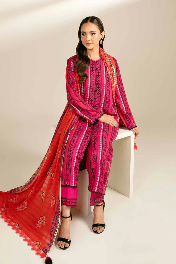 NISHAT | 2 PIECE UNSTITCHED PRINTED LAWN SUIT
