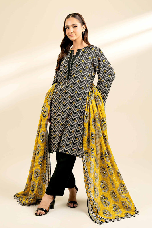 NISHAT | 3 PIECE UNSTITCHED PRINTED LAWN SUIT