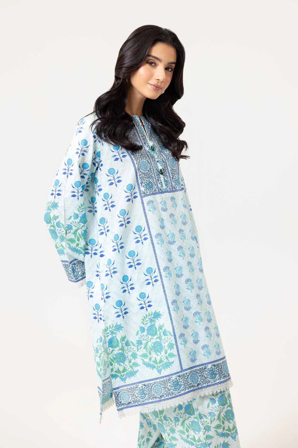 NISHAT | 2 PIECE UNSTITCHED PRINTED LAWN SUIT