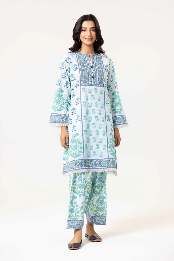 NISHAT | 2 PIECE UNSTITCHED PRINTED LAWN SUIT