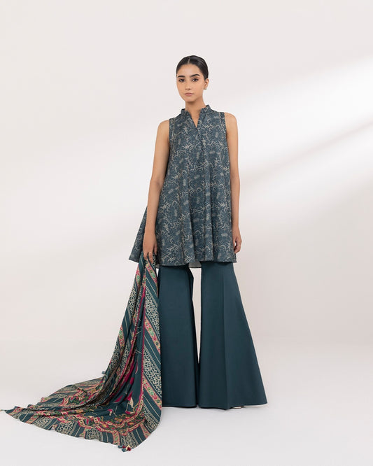 SAPPHIRE | UNSTITCHED 3 PIECE PRINTED ARABIC LAWN SUIT
